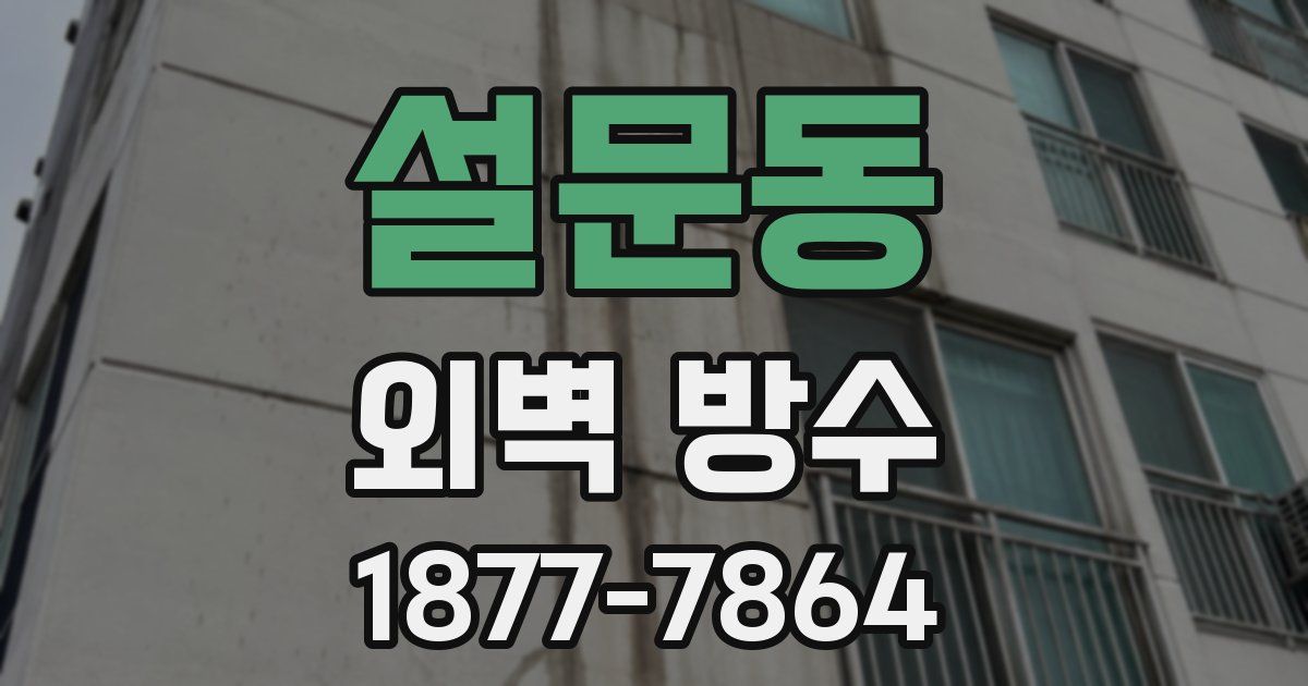 설문동 외벽 방수