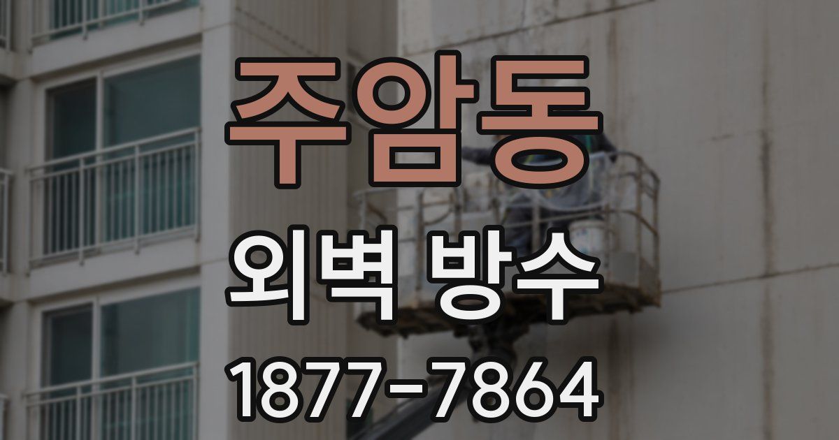 주암동 외벽 방수