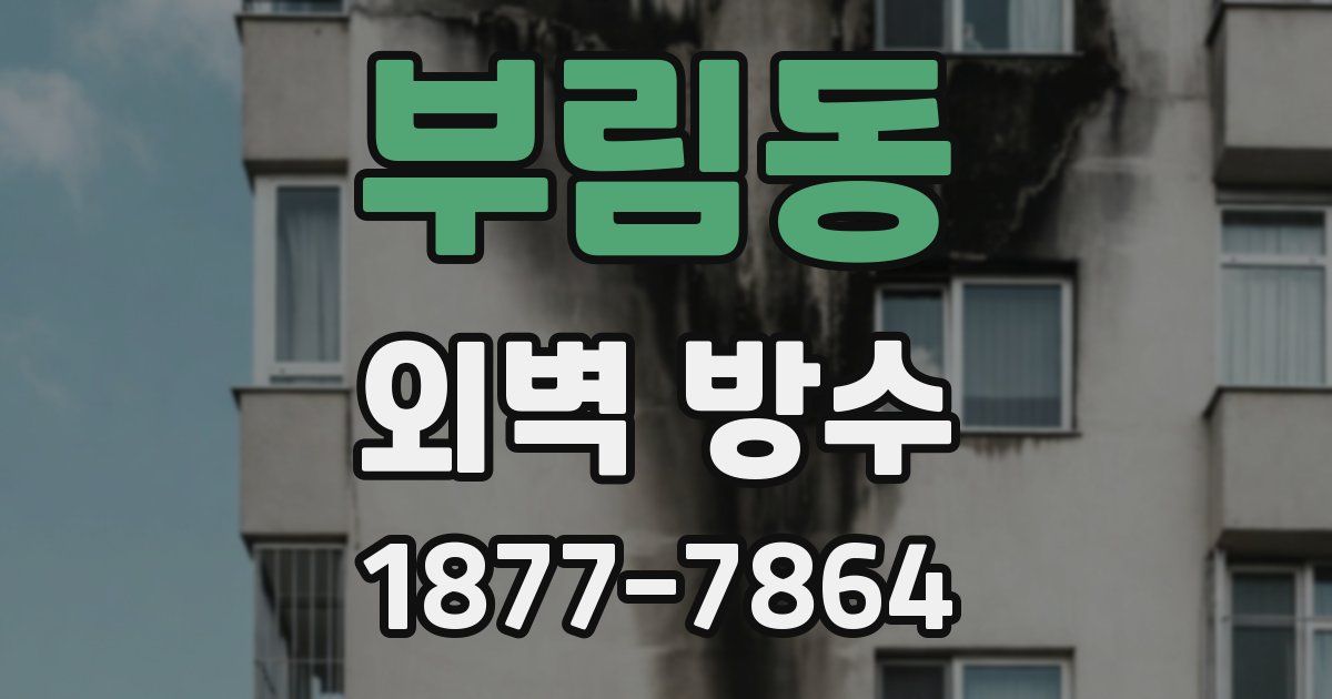 부림동 외벽 방수