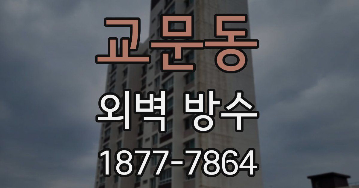 교문동 외벽 방수