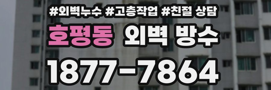호평동 외벽 방수