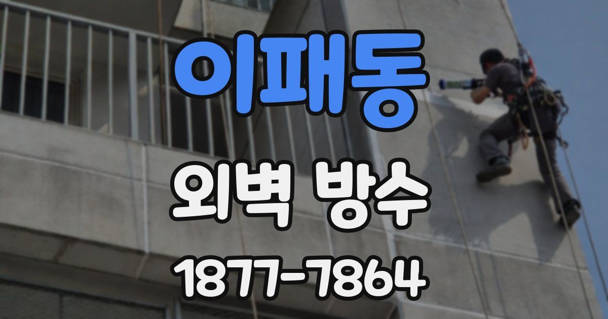 이패동 외벽 방수