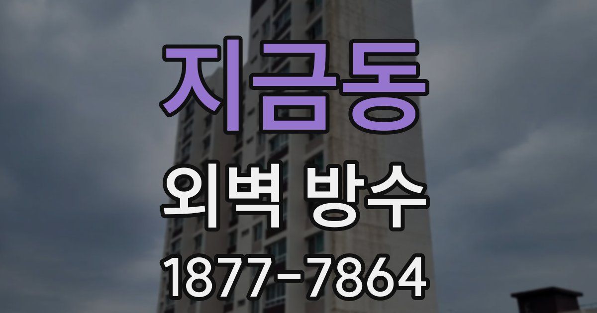 지금동 외벽 방수