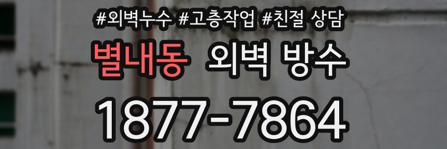 별내동 외벽 방수