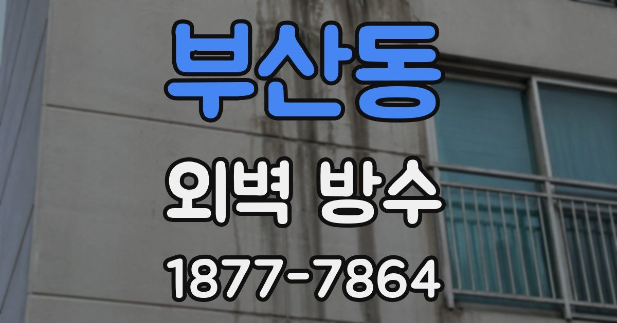 부산동 외벽 방수