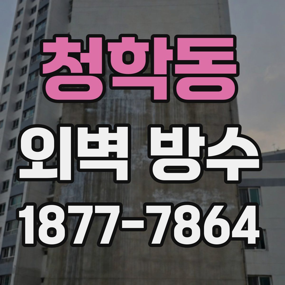 청학동 외벽 방수