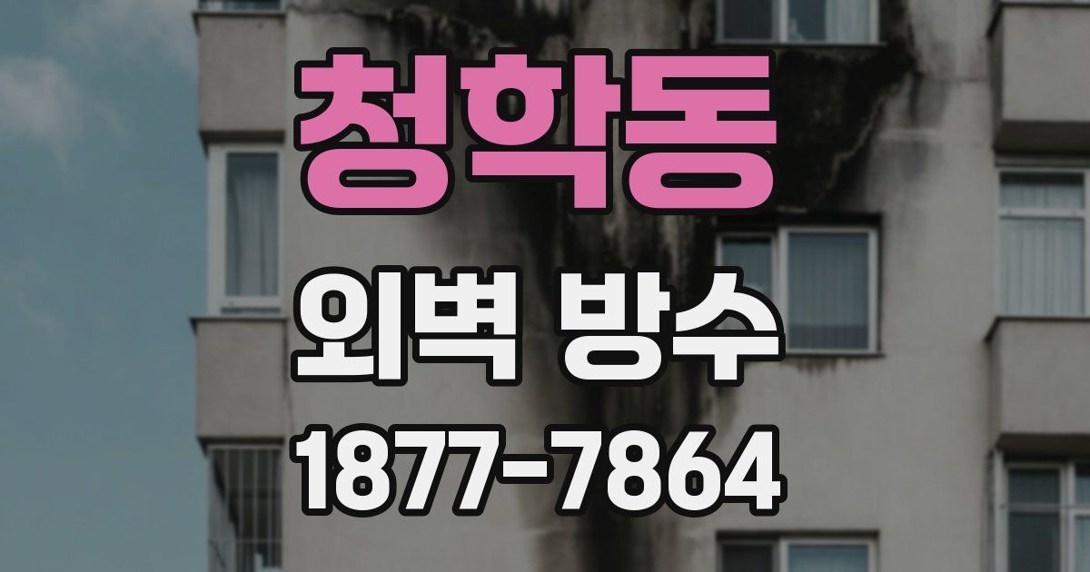 청학동 외벽 방수