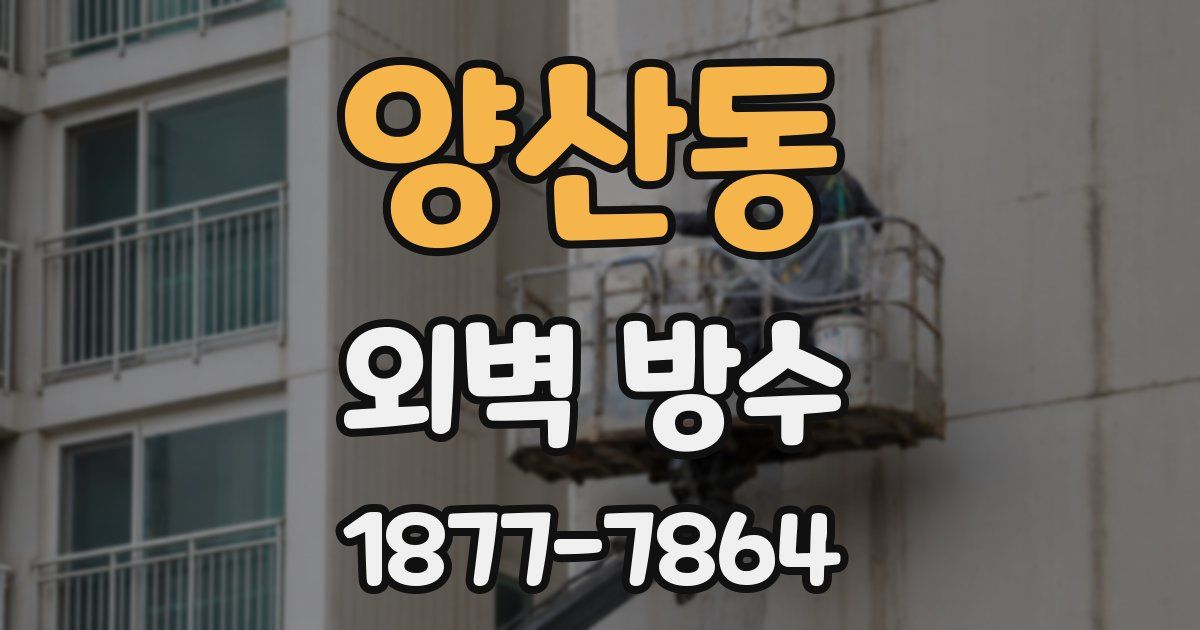 양산동 외벽 방수