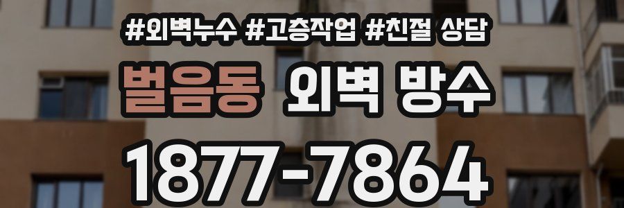 벌음동 외벽 방수