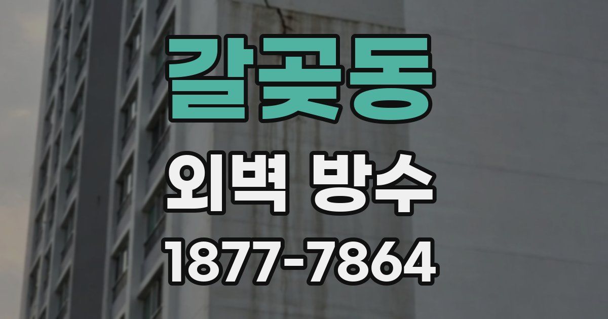 갈곶동 외벽 방수