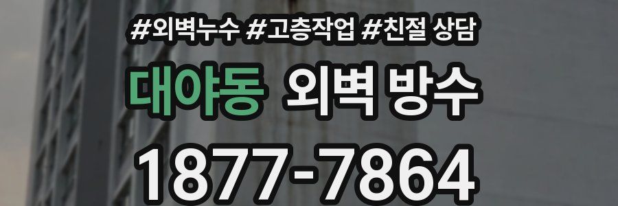 대야동 외벽 방수