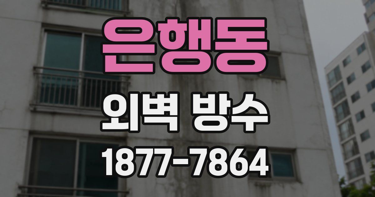 은행동 외벽 방수