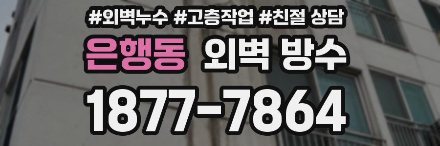 은행동 외벽 방수