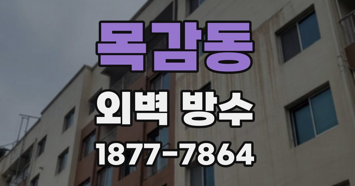 목감동 외벽 방수
