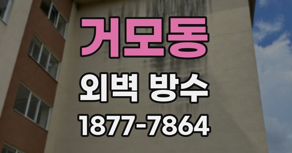 거모동 외벽 방수
