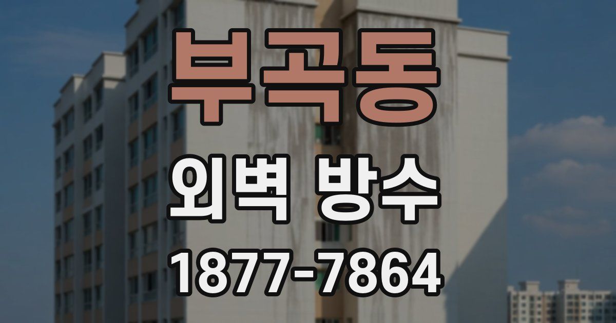 부곡동 외벽 방수