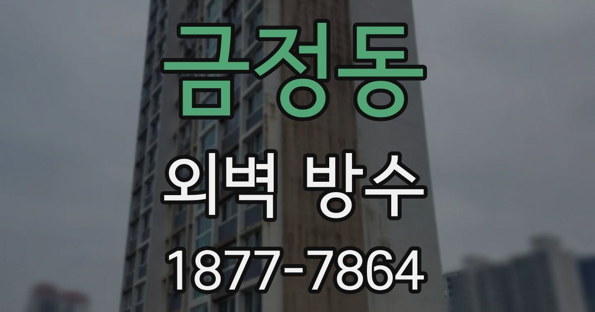 금정동 외벽 방수