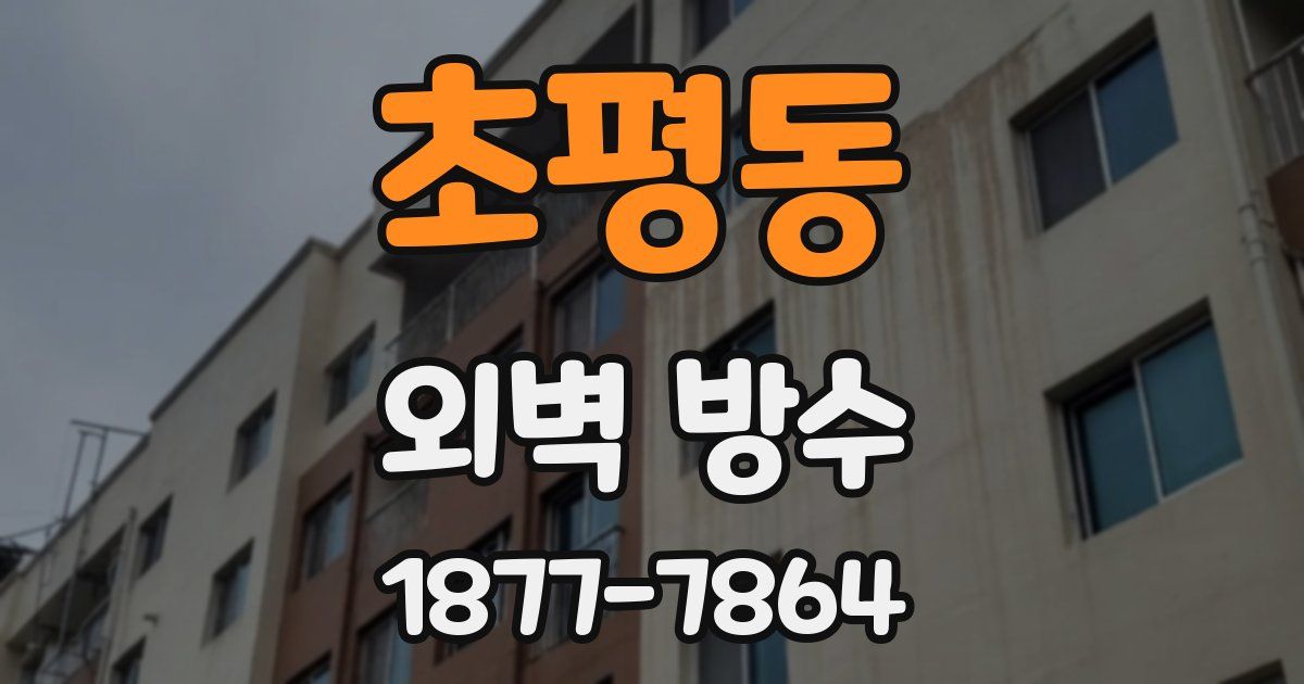 초평동 외벽 방수