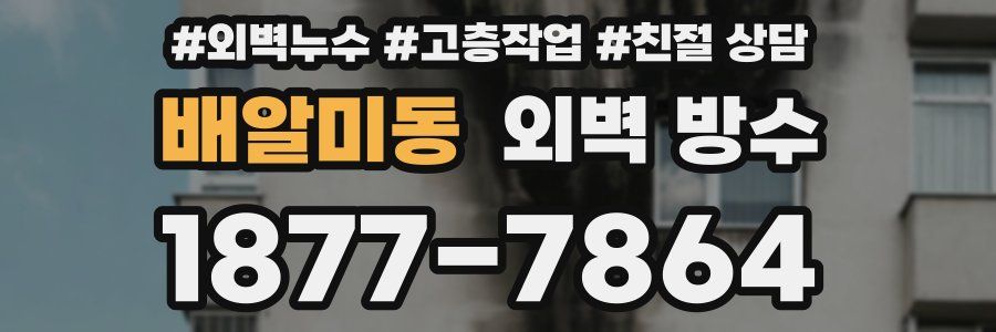 배알미동 외벽 방수