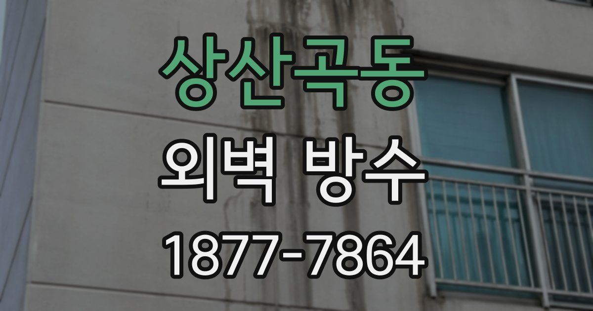 상산곡동 외벽 방수