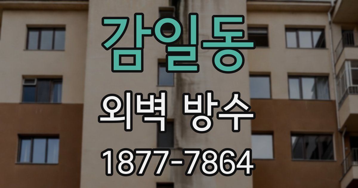 감일동 외벽 방수