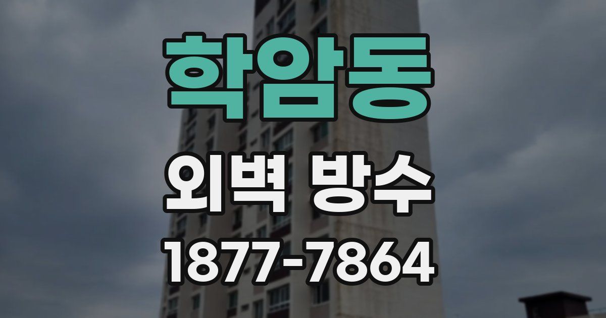 학암동 외벽 방수
