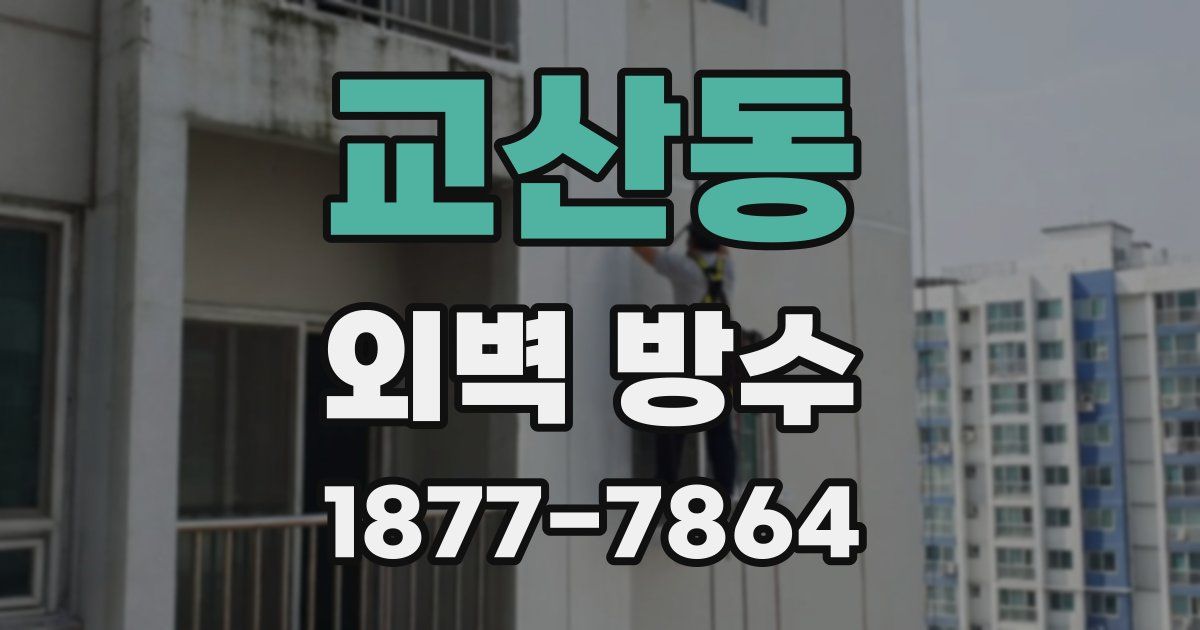 교산동 외벽 방수