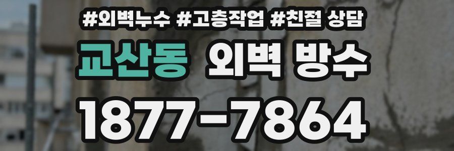 교산동 외벽 방수