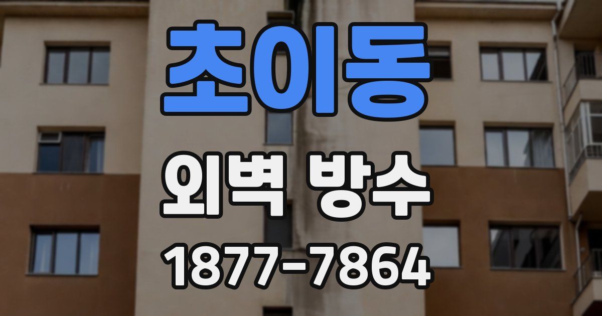 초이동 외벽 방수