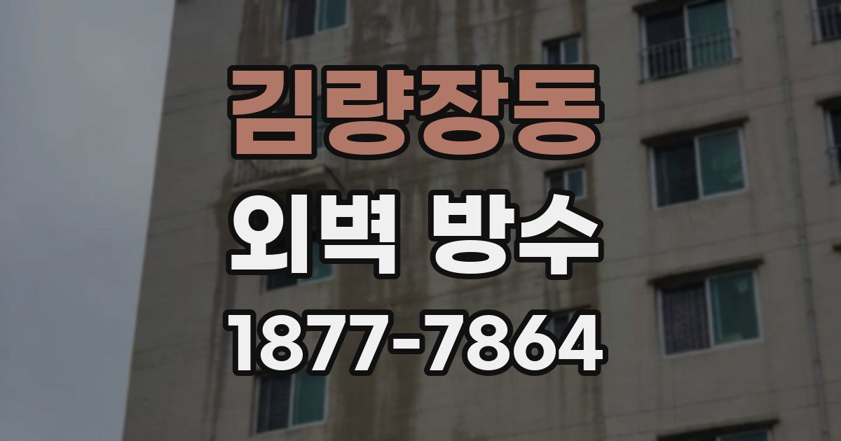 김량장동 외벽 방수
