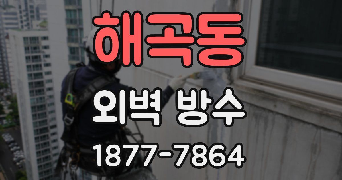 해곡동 외벽 방수