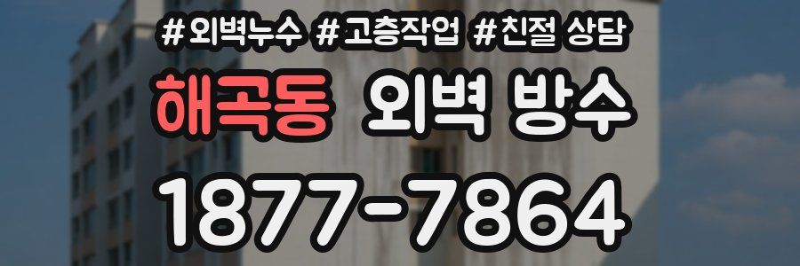 해곡동 외벽 방수