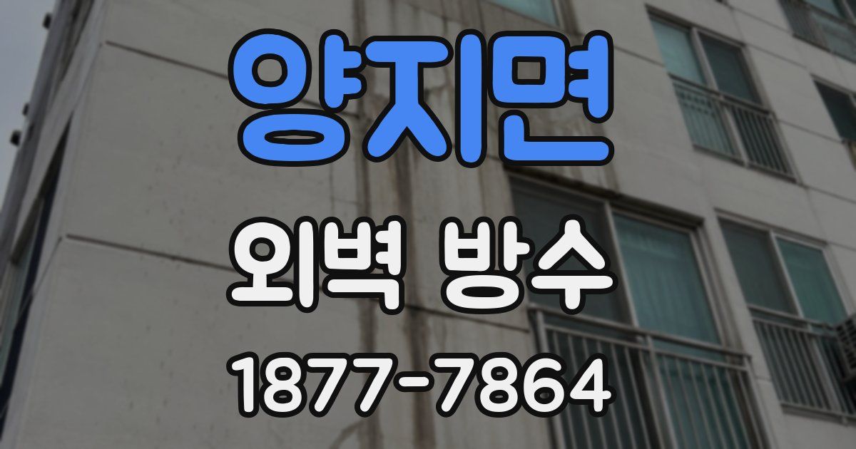 양지면 외벽 방수