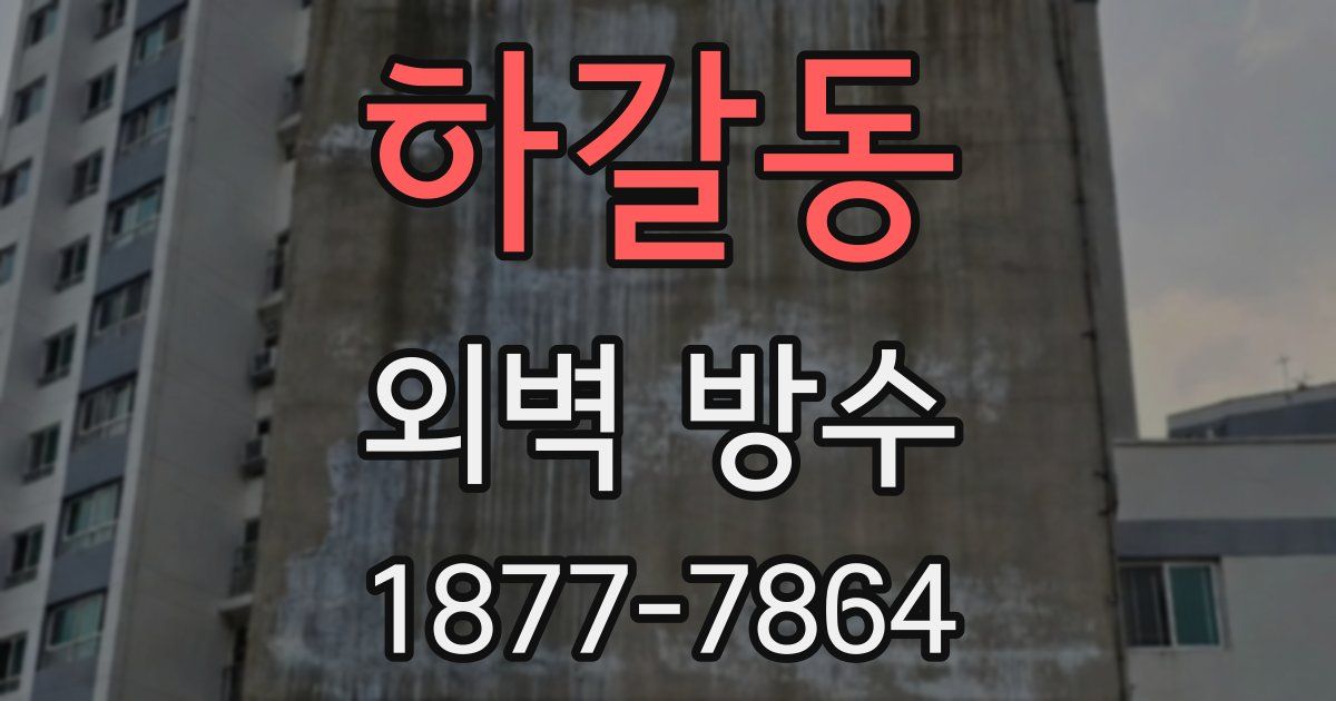 하갈동 외벽 방수