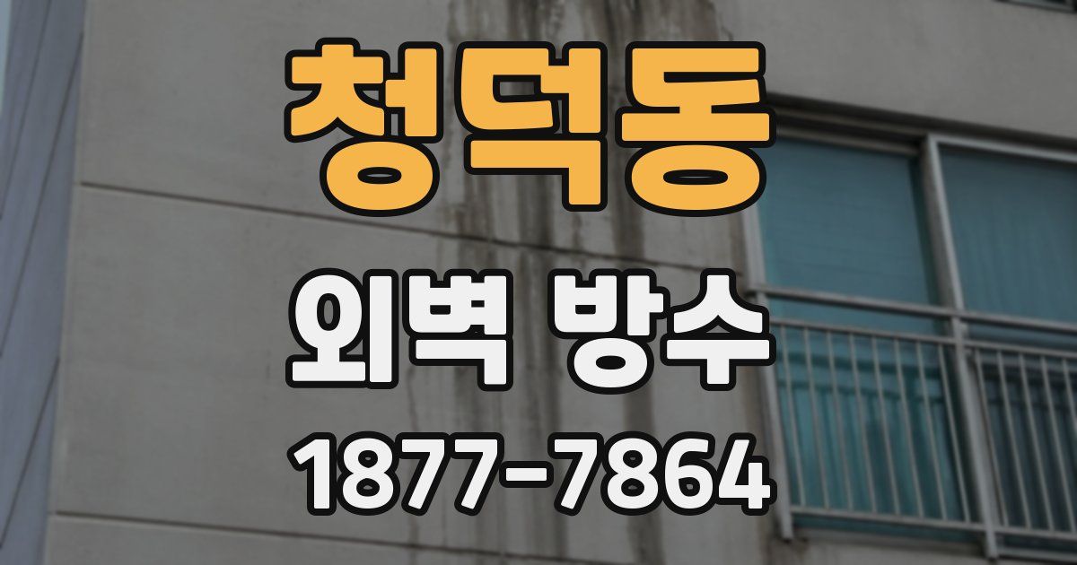 청덕동 외벽 방수