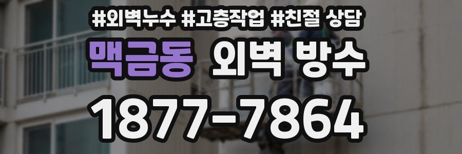 맥금동 외벽 방수