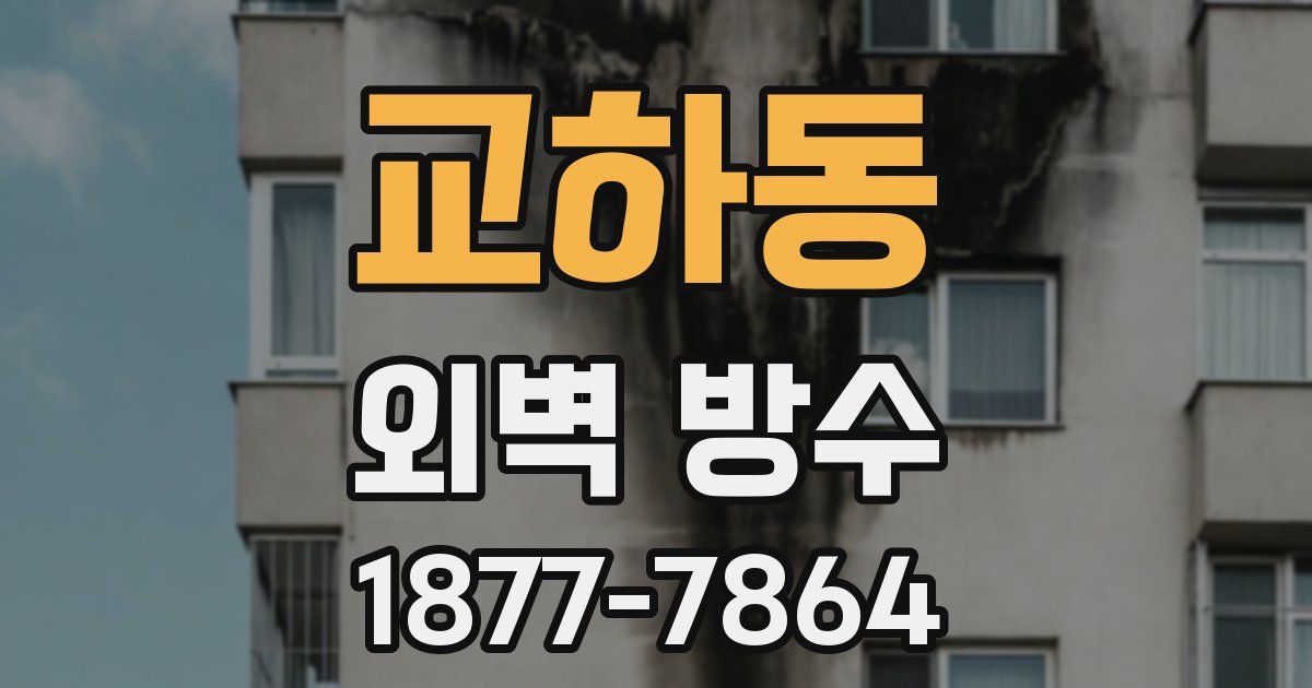 교하동 외벽 방수