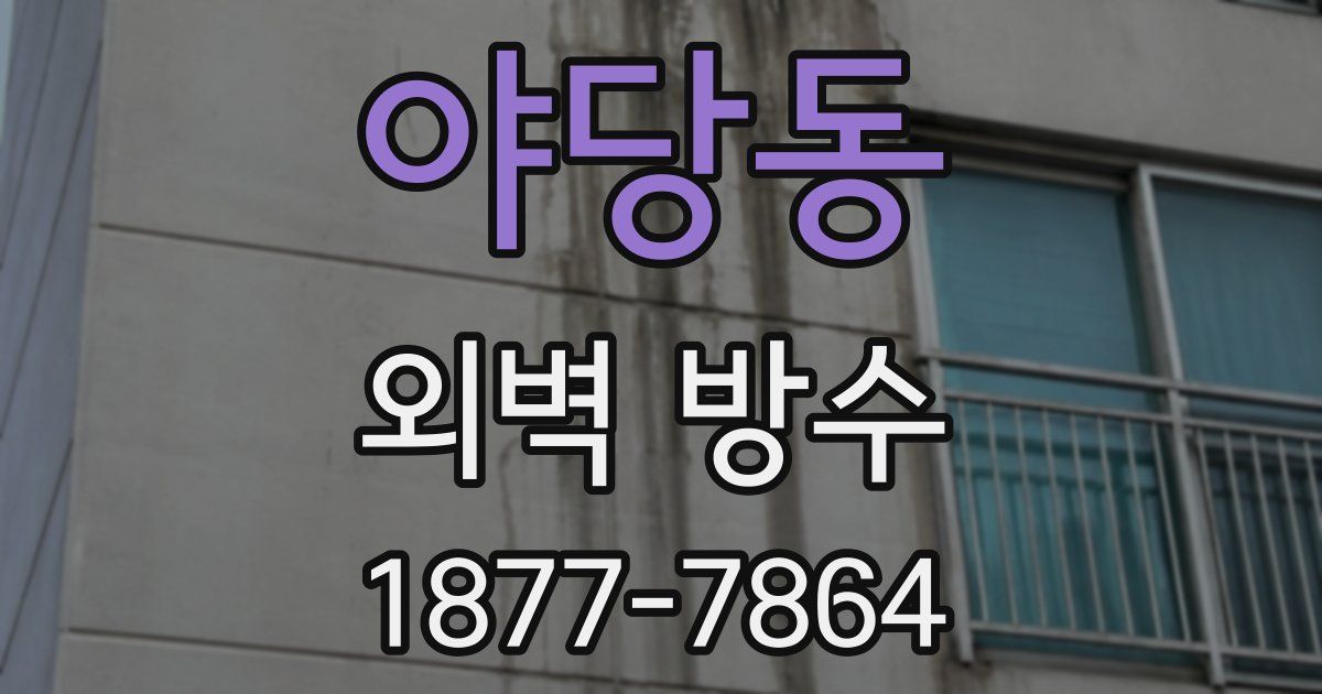 야당동 외벽 방수