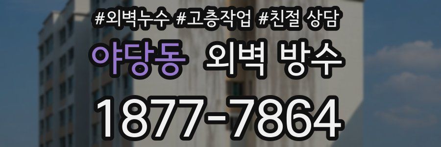 야당동 외벽 방수