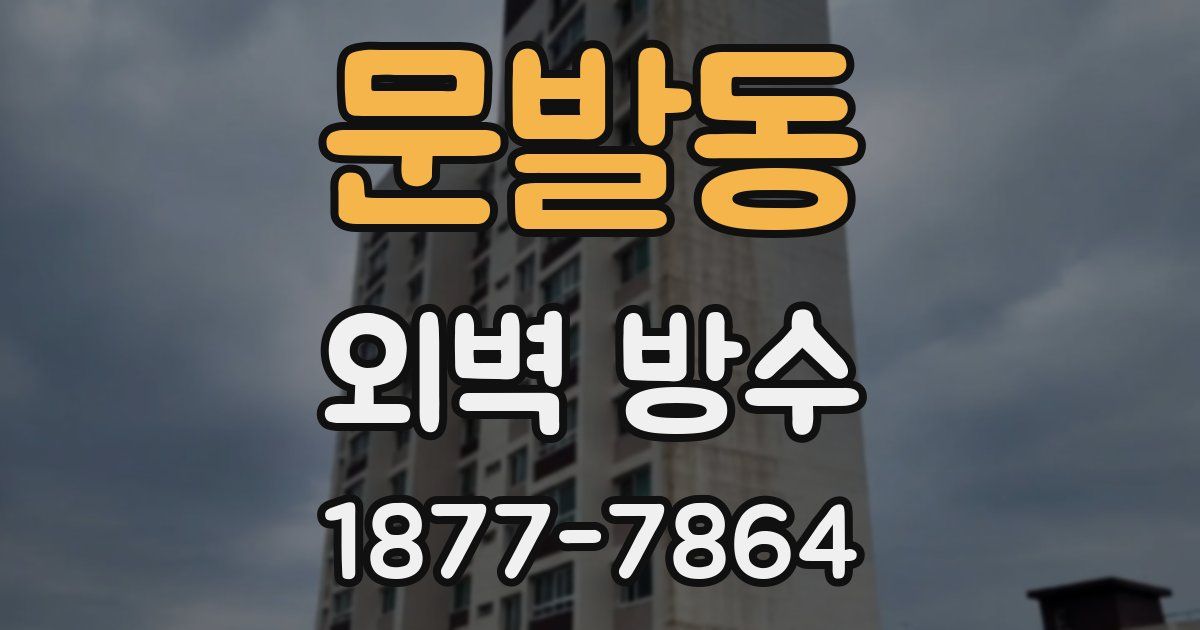 문발동 외벽 방수