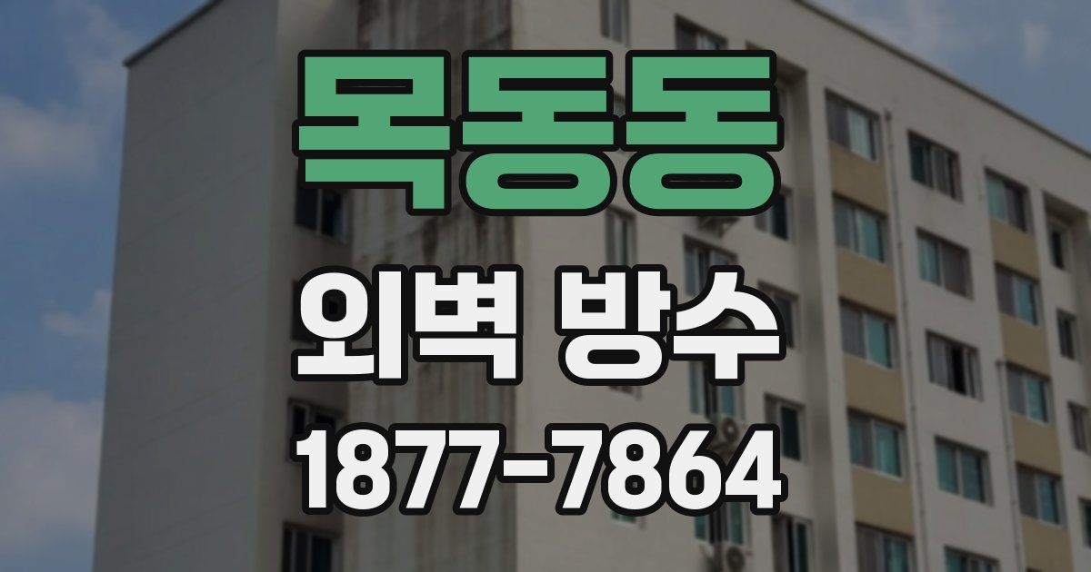 목동동 외벽 방수