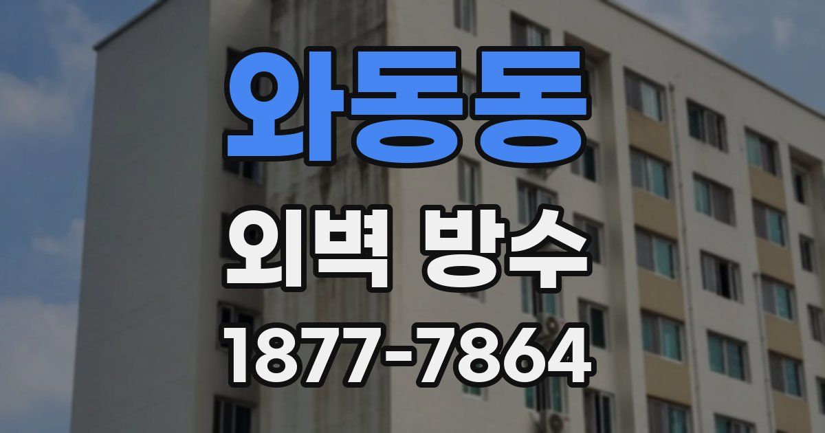 와동동 외벽 방수