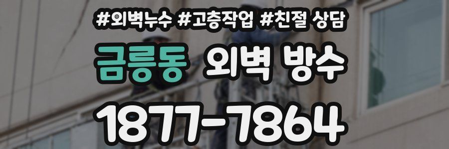 금릉동 외벽 방수