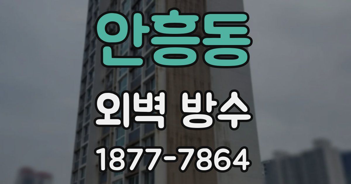 안흥동 외벽 방수