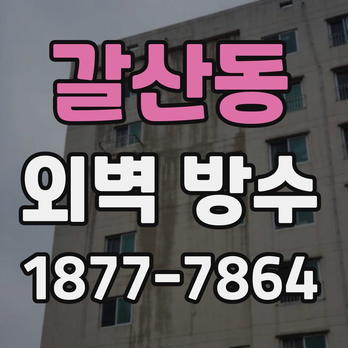 갈산동 외벽 방수