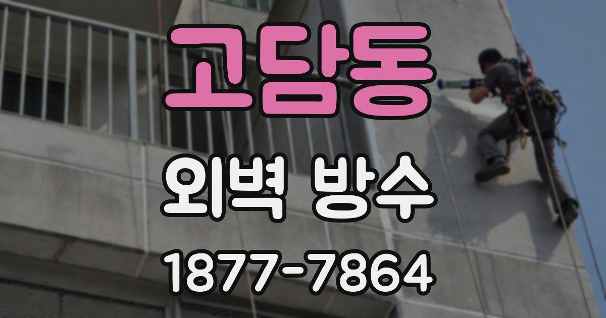 고담동 외벽 방수