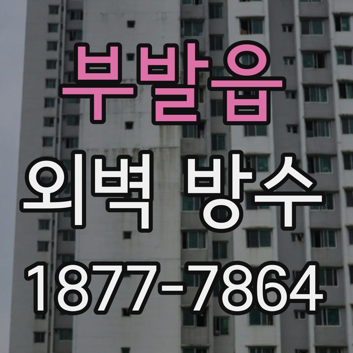 부발읍 외벽 방수 처리 전 건물 외관 상태 점검