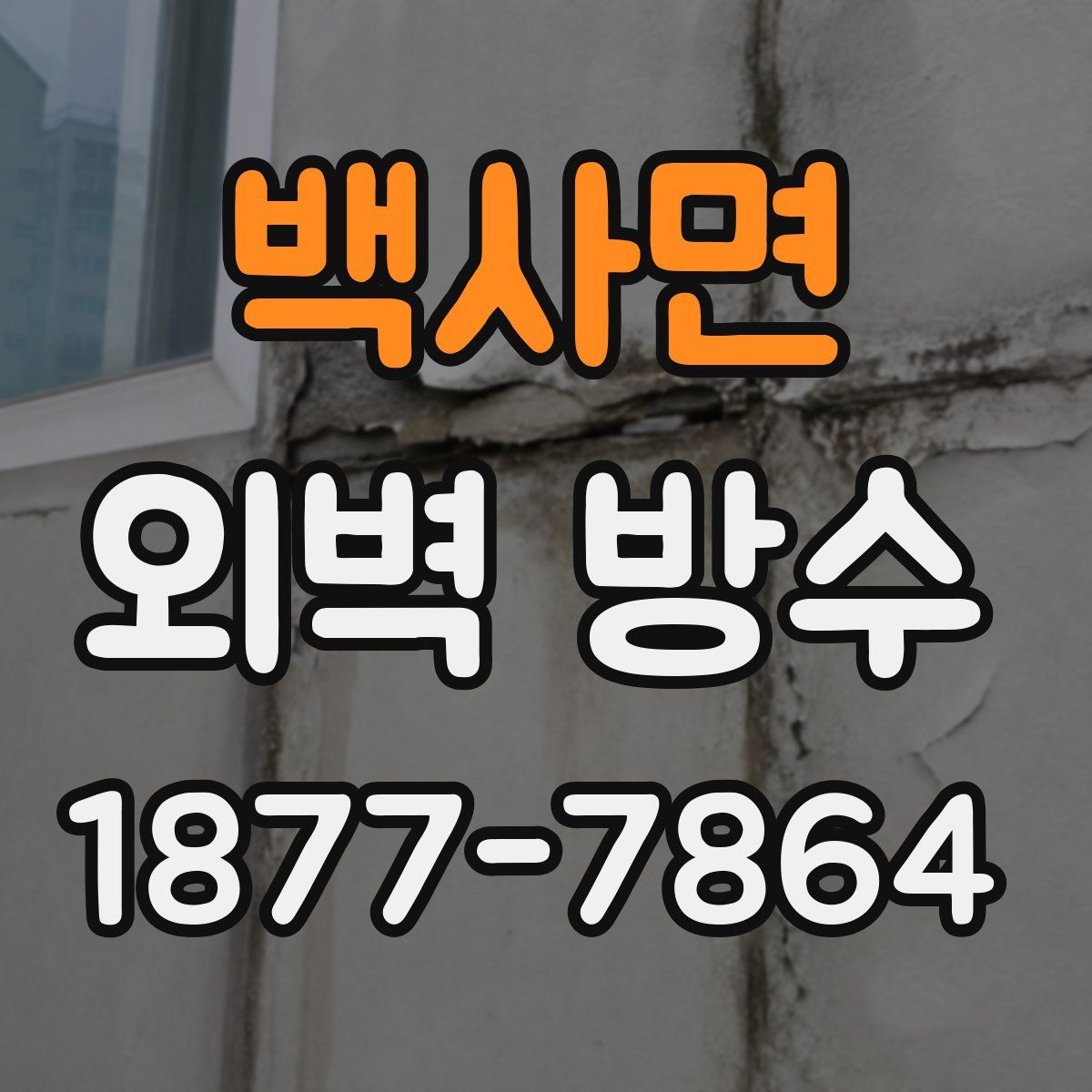 백사면 외벽 방수