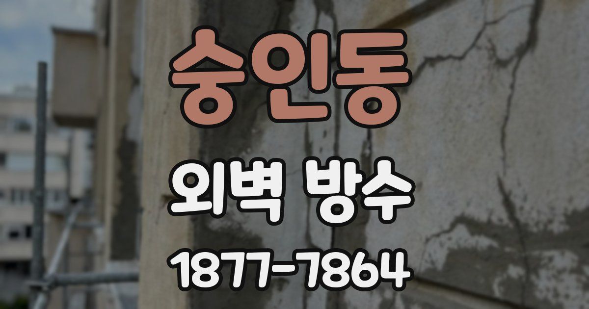 숭인동 외벽 방수