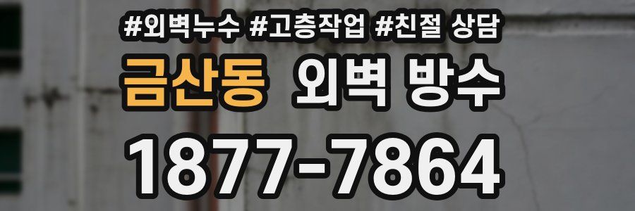 금산동 외벽 방수